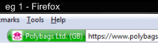 Green bar on Firefox