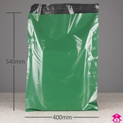 100% Recycled Biodegradable Mailing Bag - 400mm wide x 540mm long, 40 micron thickness (XL)