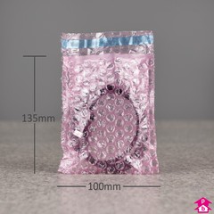 Antistatic Bubble Bag (100mm wide x 135mm long x 40 micron (4" x 5" x 160 gauge))