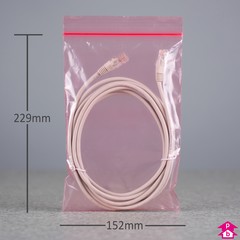 Antistatic Grip Seal Bag (152mm wide x 229mm long x 50 micron (6" x 9" x 200 gauge))
