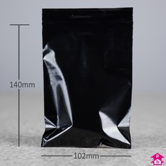 Black Grip Seal Bag (4" x 5.5" x 200 gauge)