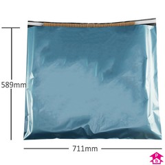 Blue Budget Mailing Bag (30% Recycled) - XXL (711mm wide x 589mm long, 45 micron thickness (XX-Large))