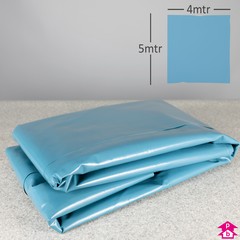 Blue Damp Proof Membrane - Handypack (20 square metres. 4 metres x 5 metres sheet (supplied folded), 1000 gauge)