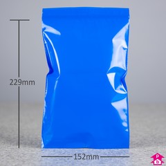 Blue Grip Seal Bag (152mm x 229mm x 200 gauge)
