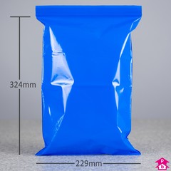 Blue Grip Seal Bag (229mm x 324mm x 200 gauge (A4))