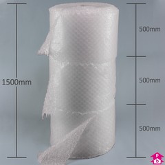 Bubble Wrap (30% Recycled) (500mm wide on 45 metre long roll. Large 25mm bubbles.)