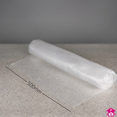 Bubble Wrap - Mini Roll (500mm wide on 5 metre length roll. Small 10mm bubbles.)