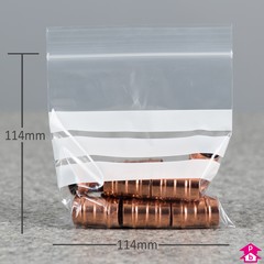 Budget Grip Seal Bag + WOP (4.5" x 4.5" x 160 gauge)