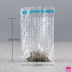 Clear Bubble Bag - Small - 130mm wide x 185mm long, 40 micron thickness (Small)
