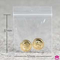 Clear Grip Seal Bag (57mm x 57mm x 50 micron (2.25" x 2.25" x 200 gauge))