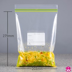 Freezer Bag - 1.5 Litre ((internal) 203mm wide x 279mm long x 87.5 microns, 1.5 Litre)