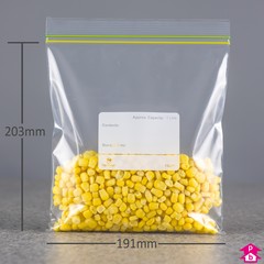 Freezer Bag - 1 Litre ((internal) 191mm wide x 203mm long x 87.5 microns, 1 Litre)