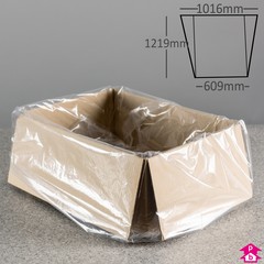 Gusseted Bag (249 Litres) (609mm wide (with gusset opening up to 1016mm wide) x 1219mm long, 50 micron thickness)