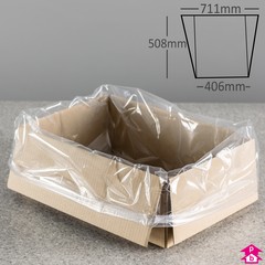 Gusseted Bag (41 Litres) (406mm wide (with gusset opening up to 711mm wide) x 508mm long, 50 micron thickness)