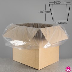 Gusseted Bag (939 Litres) (914mm wide (with gusset opening up to 1625mm wide) x 1803mm long, 50 micron thickness)