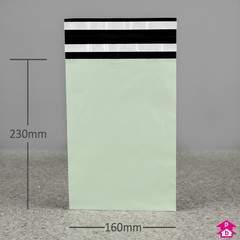 Mint Mailing Bag with Double Sealing Strip - C5 Letter - 160mm wide x 230mm long, 55 micron thickness (C5 letter)