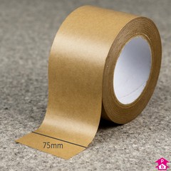 Paper Tape - Extra Wide Hot Melt - Each roll is 75mm wide by 50 metres long