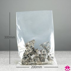 PriceBuster Clear Bags (8" wide x 12" long x 400 gauge thick)