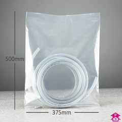 PriceBuster Clear Bags - 15" wide x 20" long x 400 gauge thick