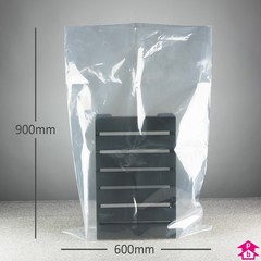 PriceBuster Clear Bags (24" wide x 36" long x 400 gauge thick)