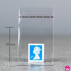 Sealable Display Bag - Mini (50mm x 50mm + 30mm lip)