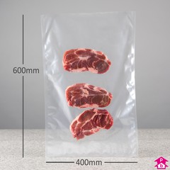 Vacuum Bag - Very Large (400mm wide x 600mm long x 90 micron thickness)