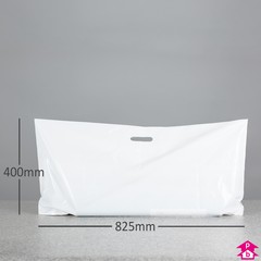 Wallpaper Roll Carrier Bag (30% Recycled) (825mm wide x 400mm high x 60 micron thickness)