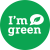 I'm Green - Carbon Neutral, made with 95% Renewable Sources