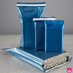 best-seller glossy blue Mailorder bags