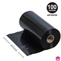 Black Layflat Tubing - 18" wide x 400 gauge x 240mtrs long