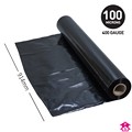 Black Layflat Tubing - 36" wide x 400 gauge x 120mtrs long