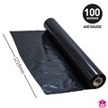 Black Layflat Tubing - 48" wide x 400 gauge x 90mtrs long