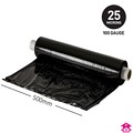 Black Opaque Security Stretchwrap - 500mm wide & 250m long 25mu