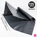 Black Polythene Builders Roll - 1/4metre 500 gauge 50m long