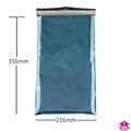 Blue Budget Mailing Bag - 216x 356mm+ lip (8.5x14") 40mu