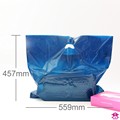 Blue Carrier Bag - 22" x 18" + 3"  x 140/280 v/g