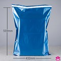 Blue Mailorder Bag - 432 x 559mm+ lip (17x22") 55mu