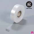 Clear Polythene Layflat Tubing - 3" x 250 gauge x 336m long