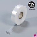 Clear Polythene Layflat Tubing - 3" x 500 gauge x 170m long
