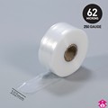 Clear Polythene Layflat Tubing - 4" x 250 gauge x 336m long