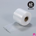 Clear Polythene Layflat Tubing - 7" x 250 gauge x 336m long