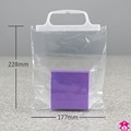 Clip Close Carrier Bag - 7" x 9" x 250 gauge