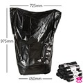 Dustbin Bag (Jumbo) - 18x29" wide x 39" long x 140g