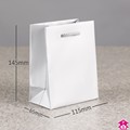 Gift Carrier Bag - 115mm + 65mm x 145mm high