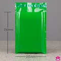 Green Mailing Sack - 165 x 230mm + lip  45mu