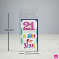 Greetings Card Bag - 112mm x 186mm + 25mm lip