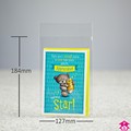 Greetings Card Bag - 127mm x 184mm + 25mm lip