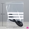 Grip Seal Bag + WOP - 8" x 11" x 200 gauge