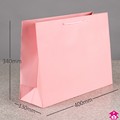Large Pink Gift Carrier Bag - 400mm + 130mm x 340mm high