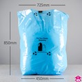 Plastic Recycling Sack - 18" x 29" x 34" x 190 gauge
